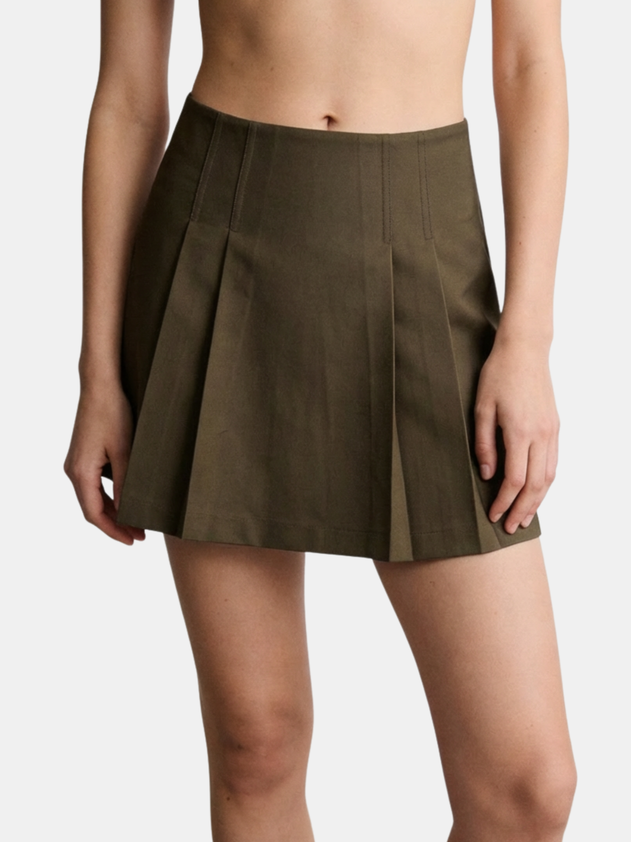 Pileli Mini Şort Etek