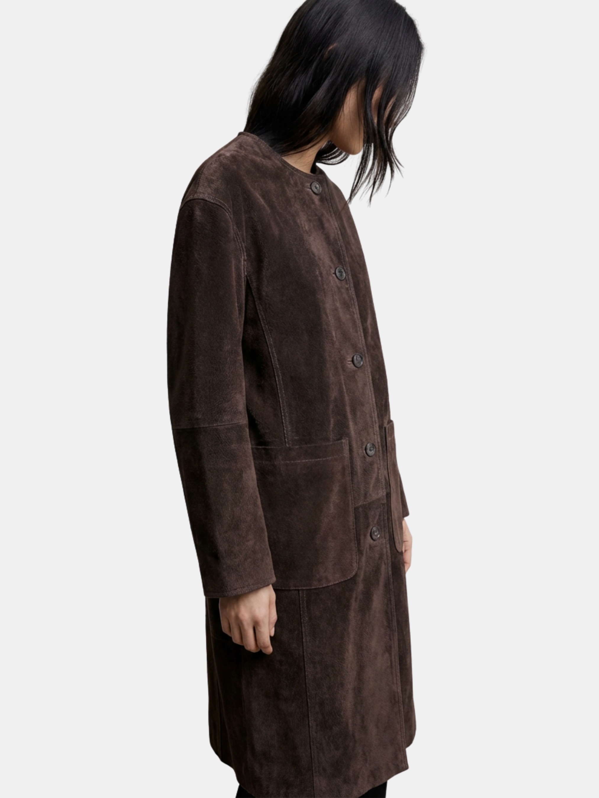 Güderi Dokulu Kaban ve Suni Kürk Şal