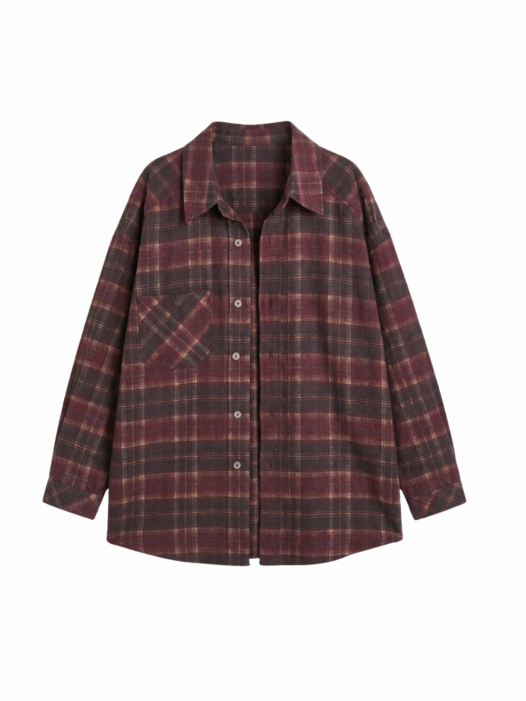 Baskılı Oversize Gömlek