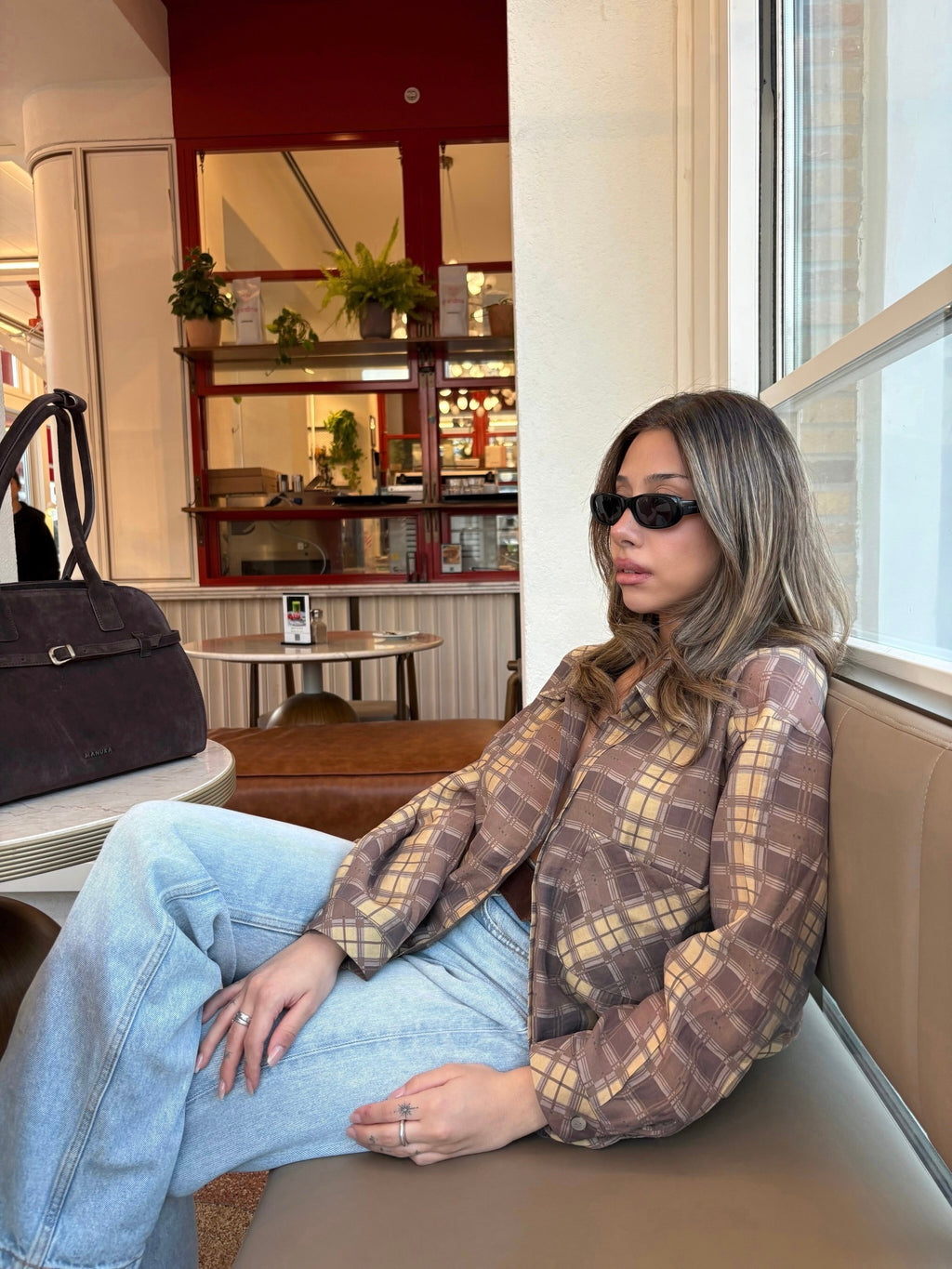 Baskılı Oversize Gömlek