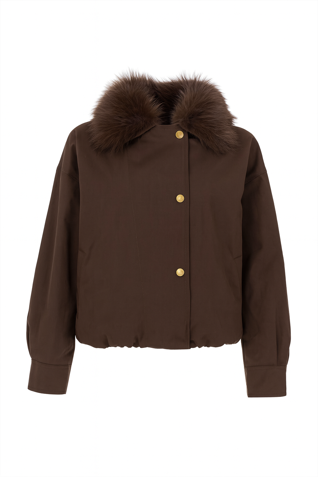 Yakası Kürklü Bomber Ceket Mont