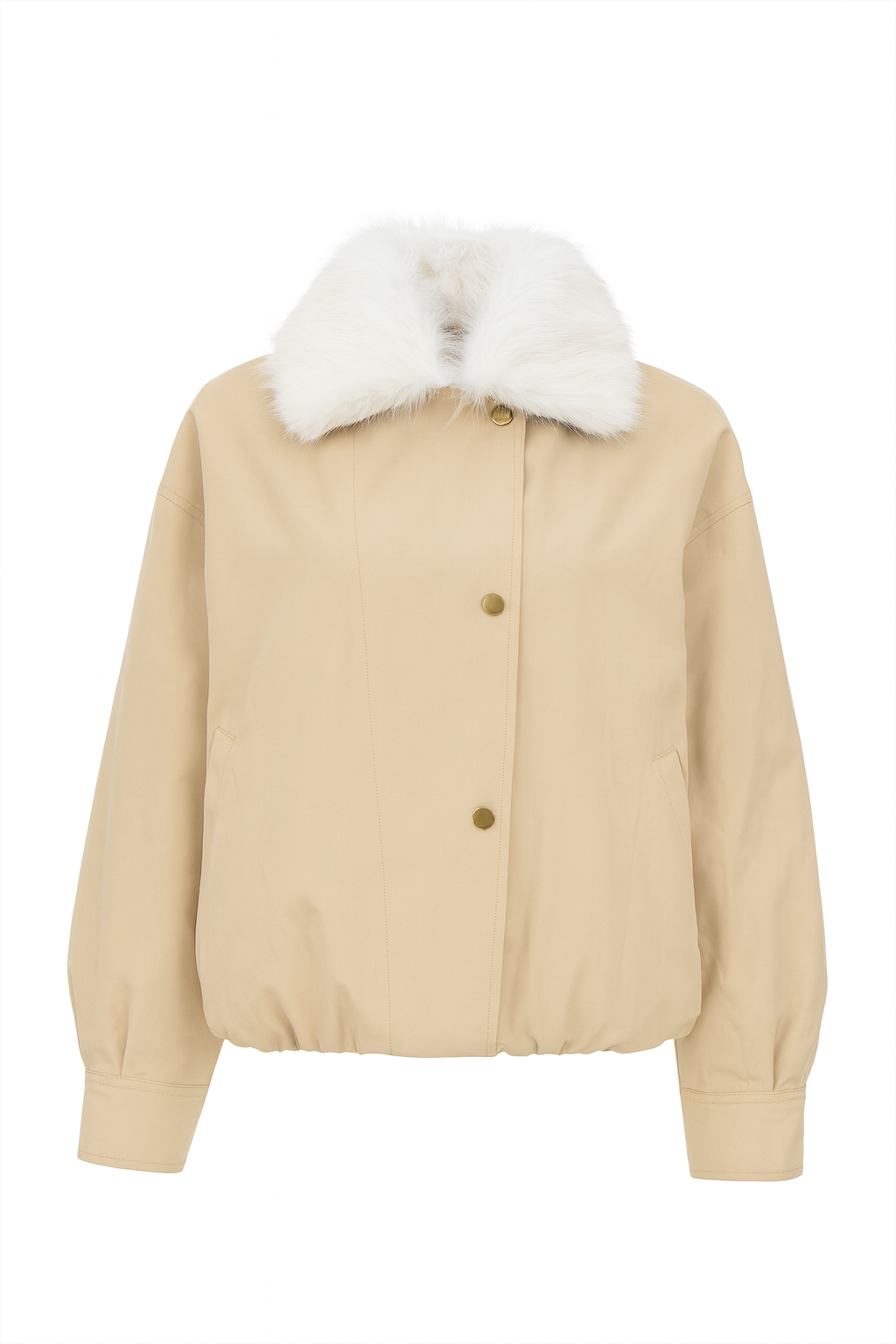 Yakası Kürklü Bomber Ceket Mont