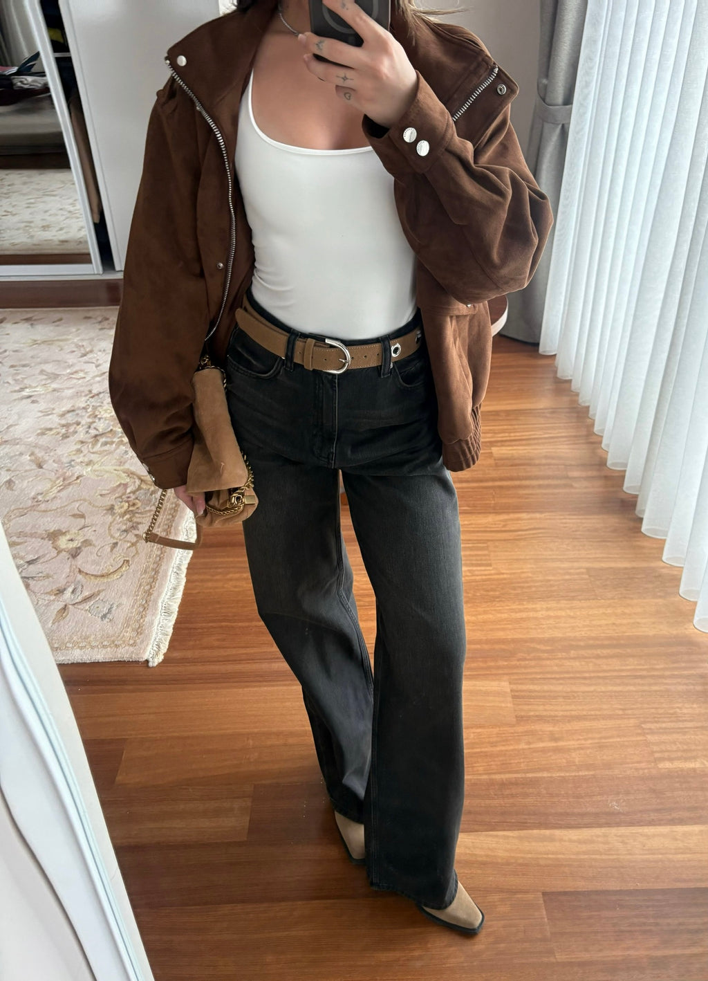 Yüksek Bel Wide Leg Jeans