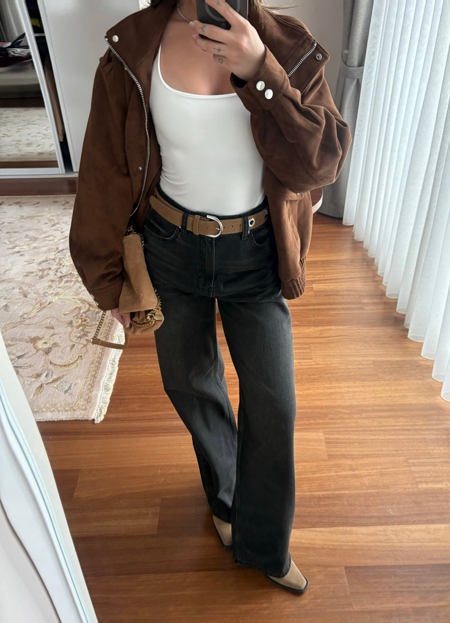 Yüksek Bel Wide Leg Jeans