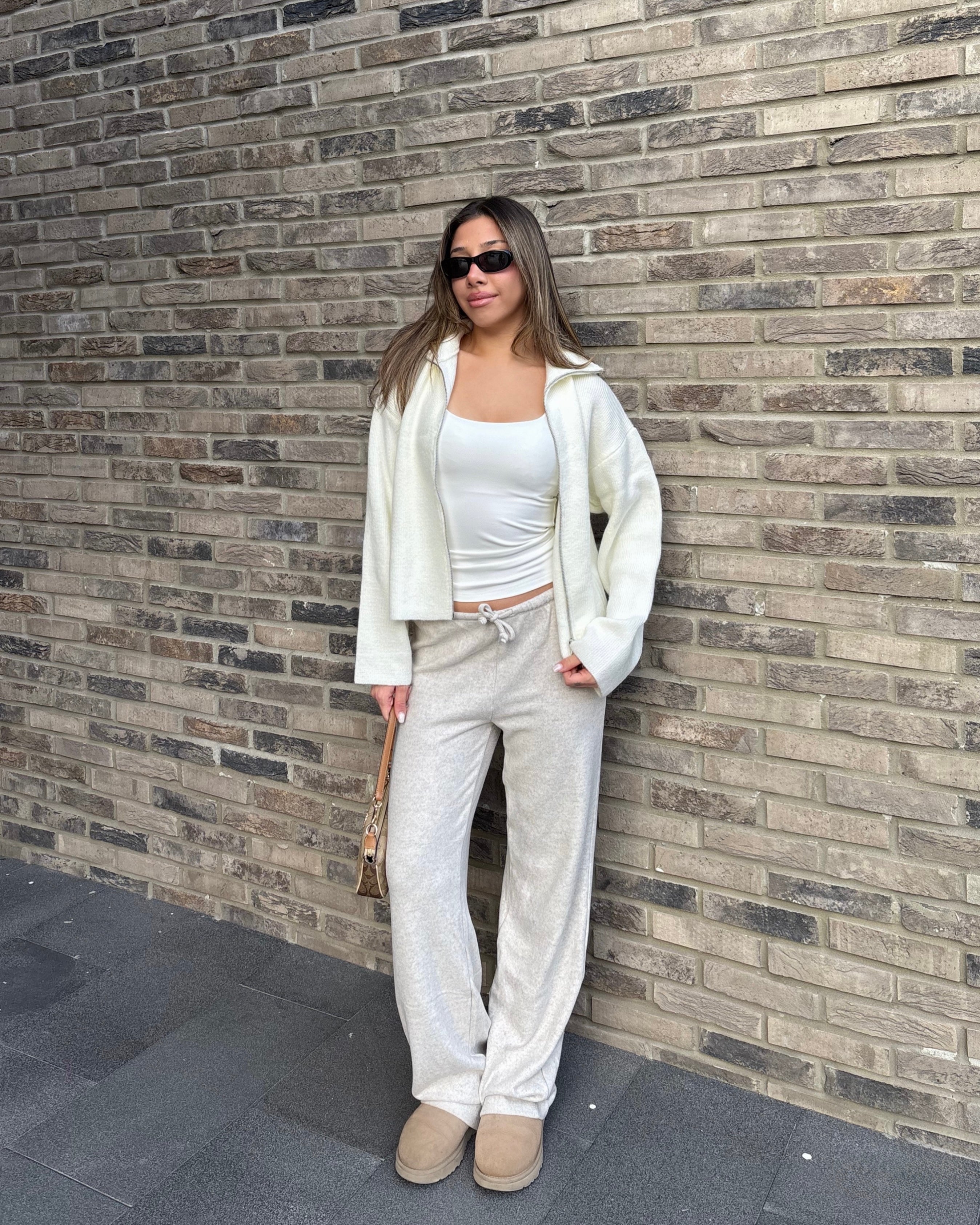 Triko Çift Fermuarlı Hırka