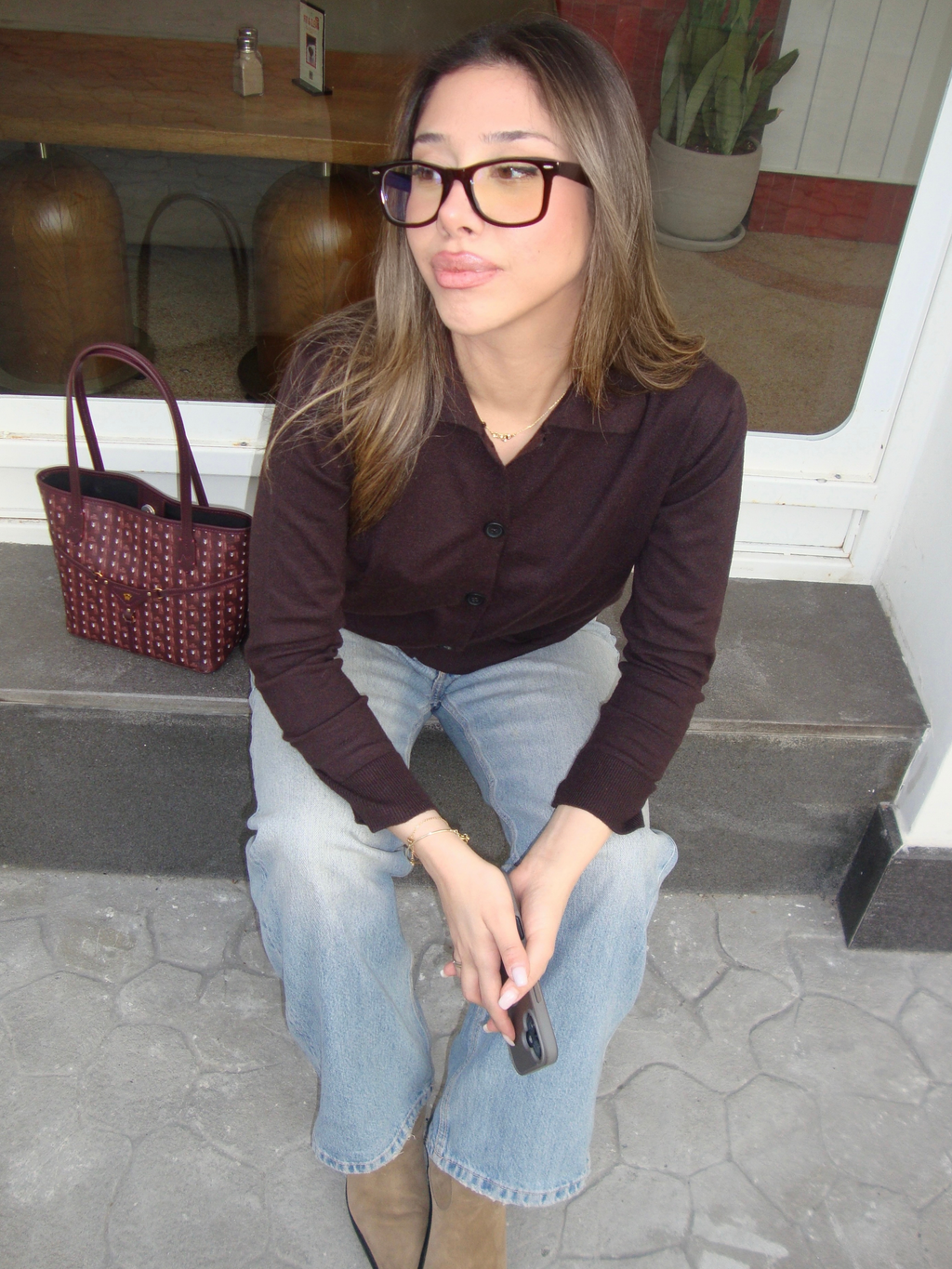 Düğmeli Triko Hırka