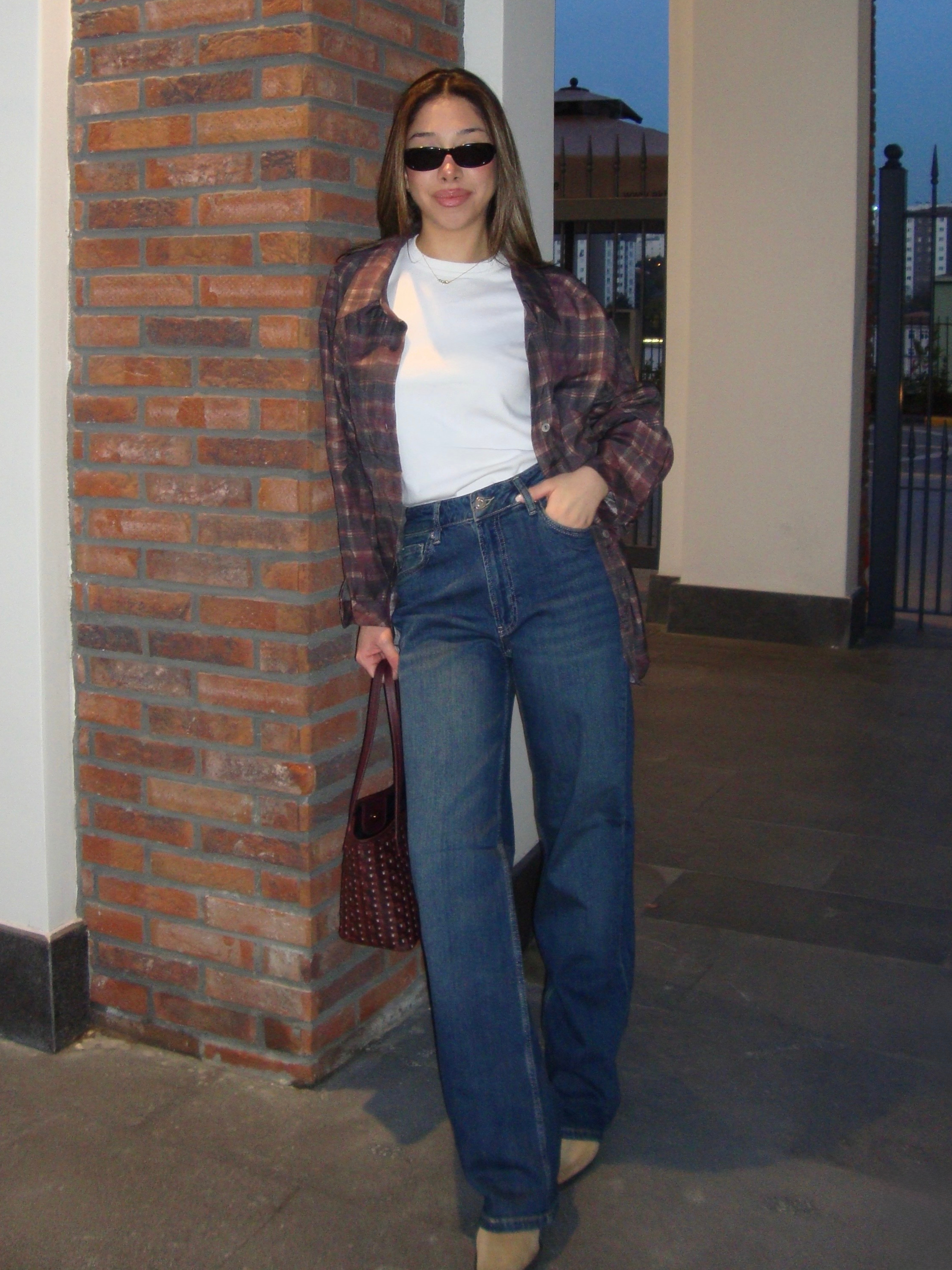 Esnek Yapılı Wide Leg Jeans