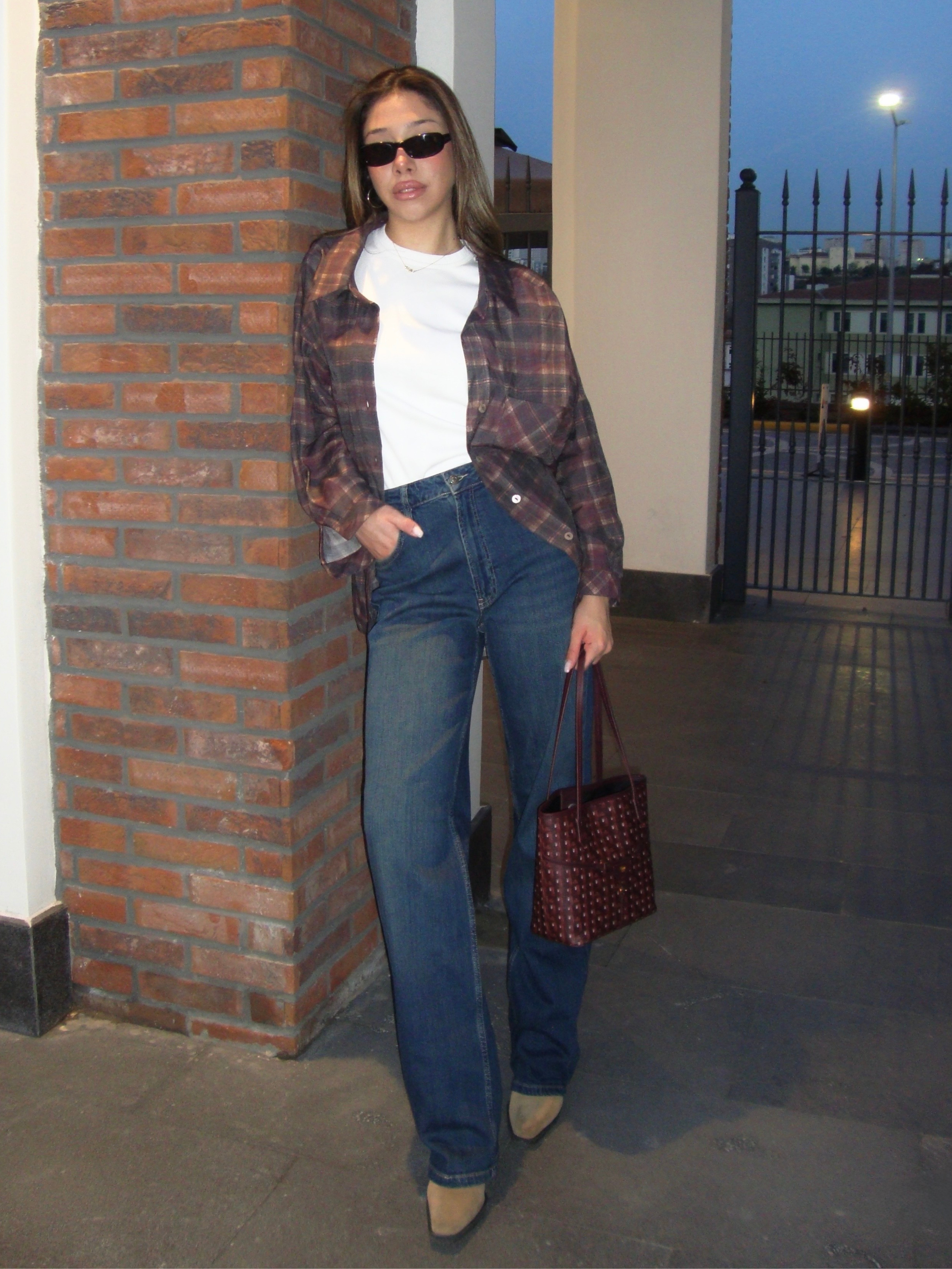Esnek Yapılı Wide Leg Jeans
