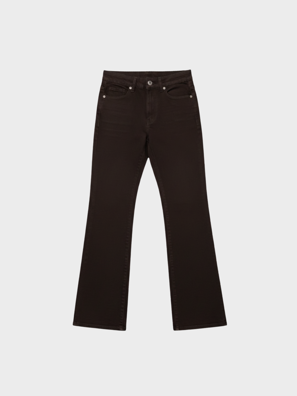 Flared Kahverengi Denim Pantolon