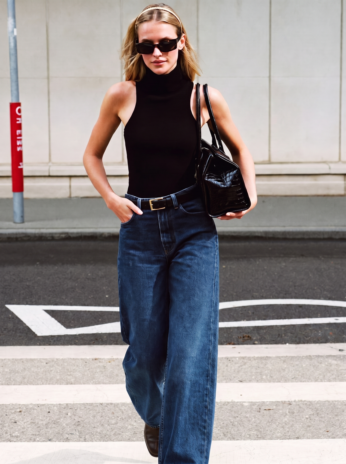 Esnek Wide Leg Jeans
